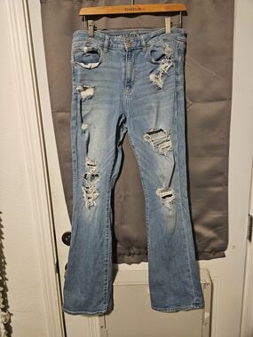 American Eagle High Rise Skinny Kick Jeans Women's 12